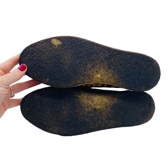 J. Crew Leather Calf Hair Leopard Print Slip On Sneaker Size 8 - Picture 9 of 12